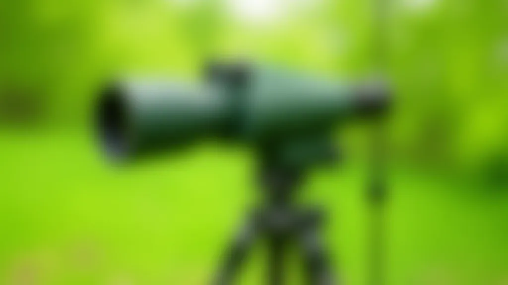 Binokulāres un fotoaparāts uz dabas novērošanas stenda, skaidrs gaismojums