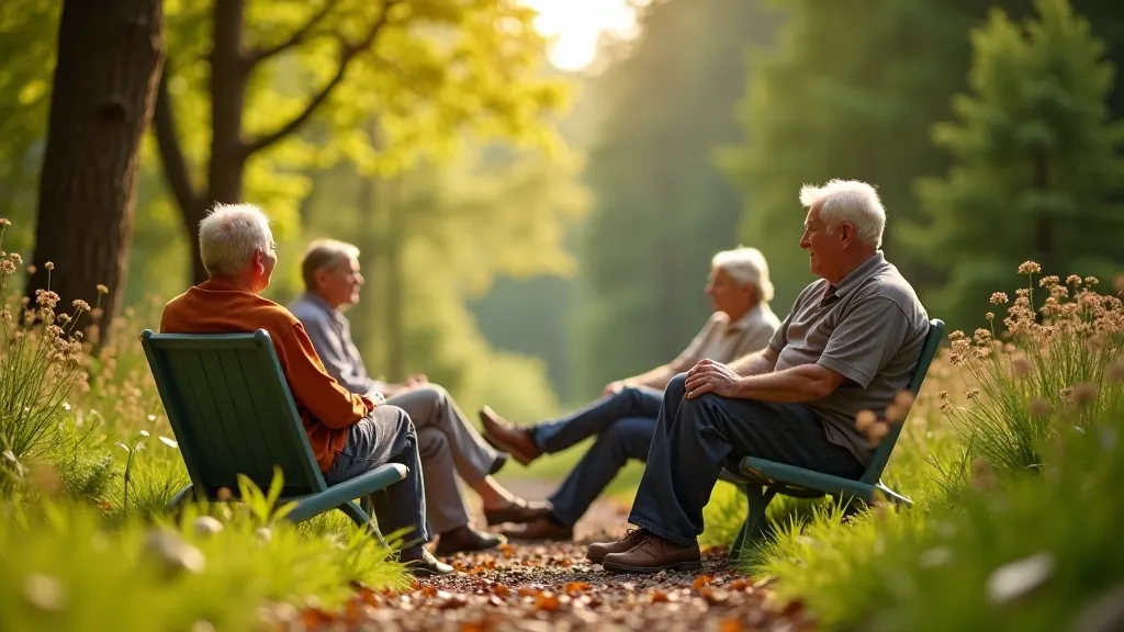 Seniori atpūšas mierīgā vietā Krāslavas dabā
