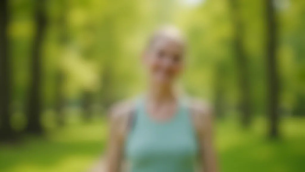 Seniore veic locītavu vingrinājumus zālē pie ūdens